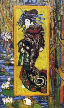 ヴィンセント・ヴァン・ゴッホ Painting - ケサイ・アイゼンの後のジャポネズリー花魁 フィンセント・ファン・ゴッホ